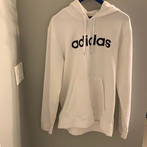 White Adidas hoodie